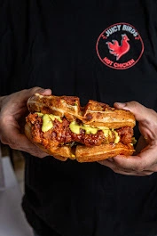 Hot honey chicken sandwich